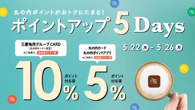 丸の内ポイントがたまるおトクな5日間！『丸の内ポイントアップ5DAYS』
