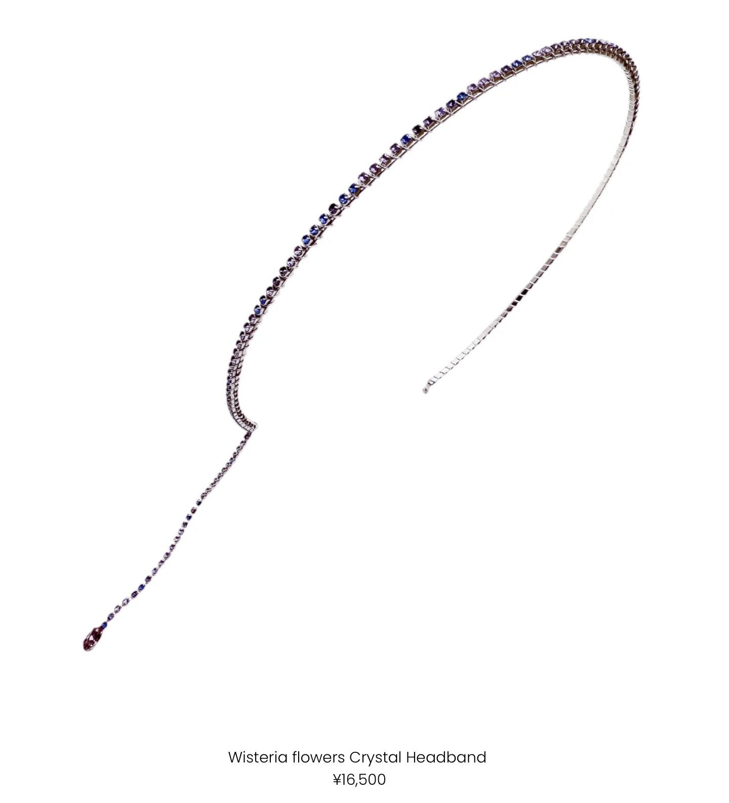 Wisteria flowers Crystal Headband ¥16,500 (税込)
