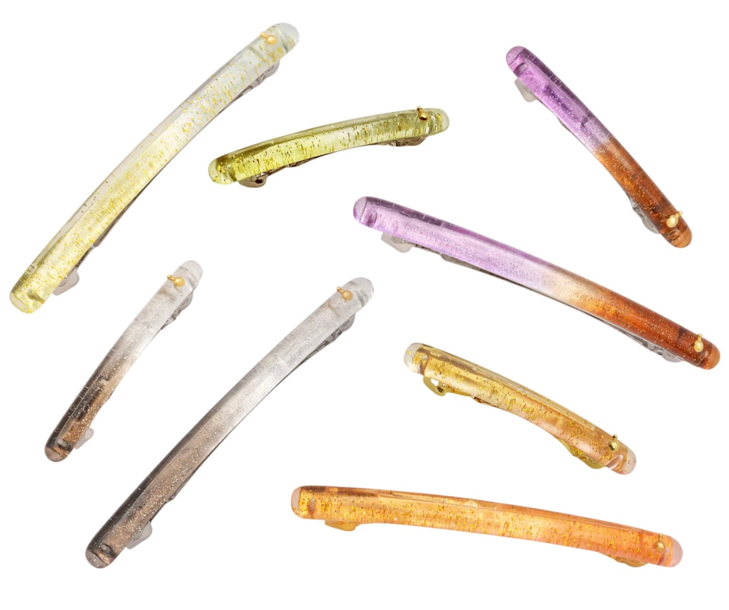 【Short Barrette】¥8,800(税込) 【Bar Barrette】¥12,100(税込) color:LAVBRN、PNKBGE、OLVTRM、GRYCLR