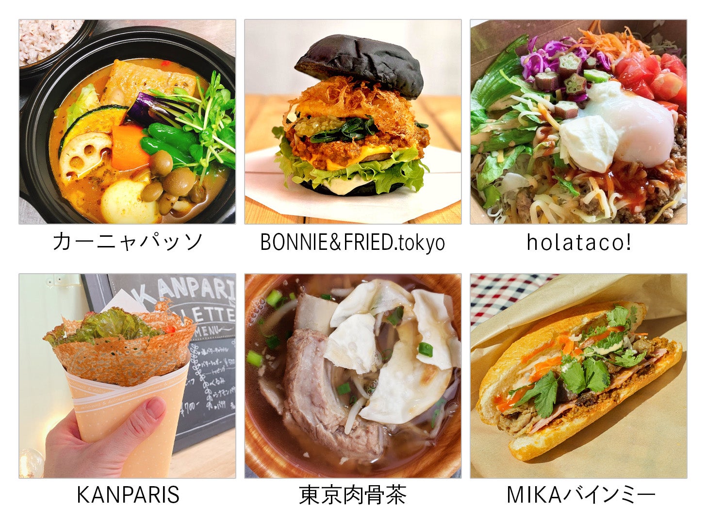 Example of sales menu