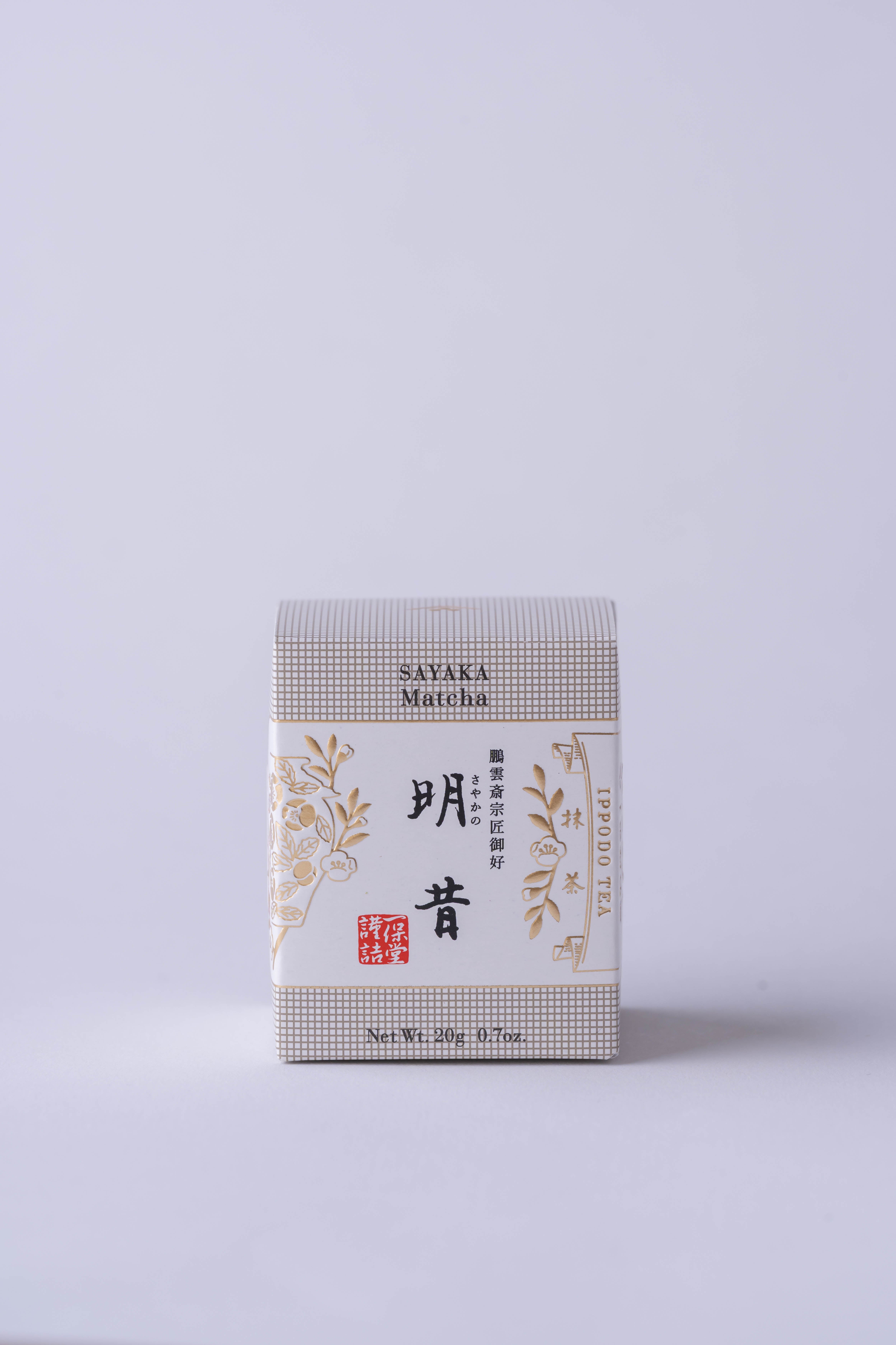 抹茶明昔20g盒含税2,376日元 (本体2,200日元)