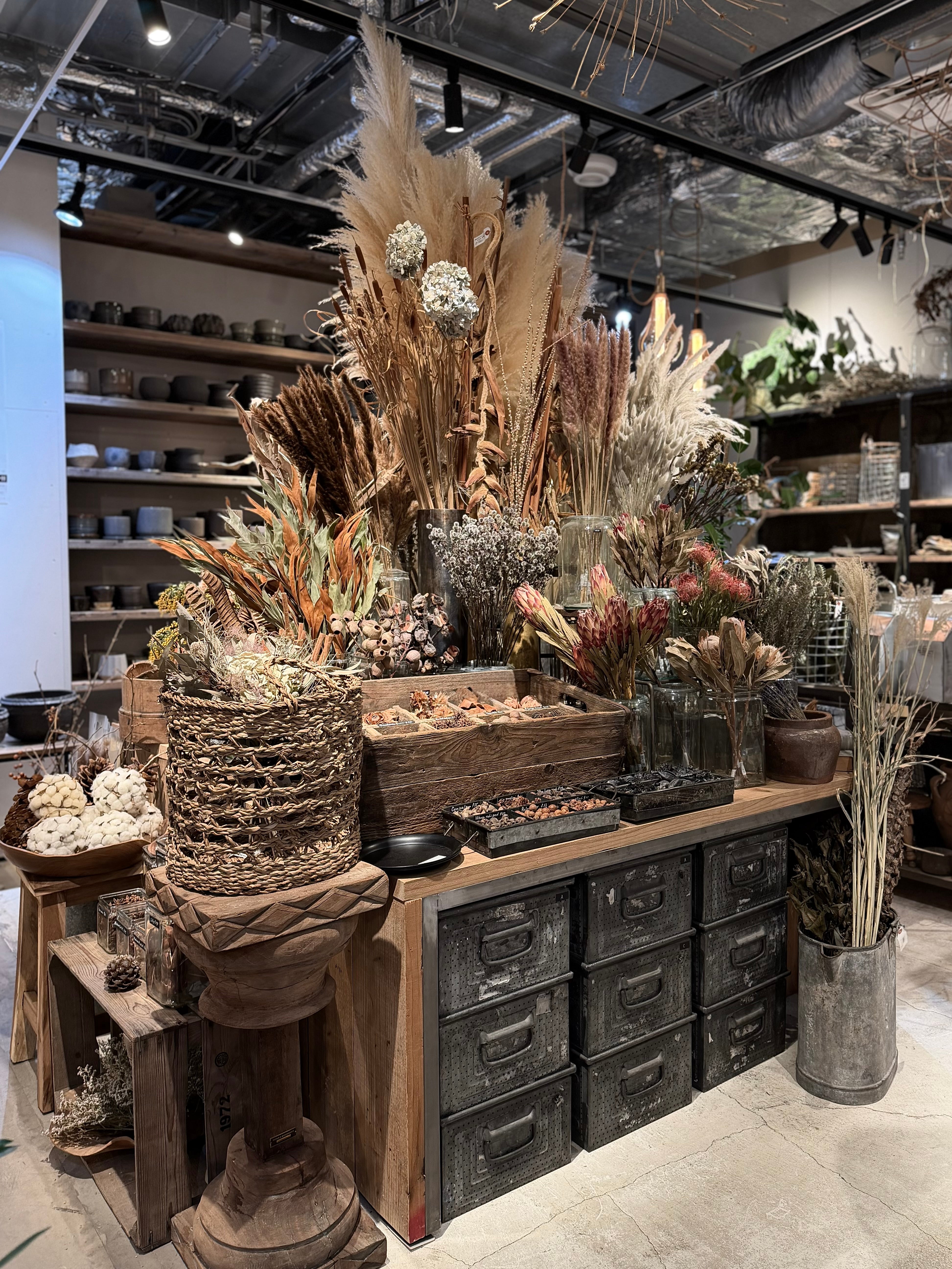 garage TOKYO ドライフラワーコーナー
