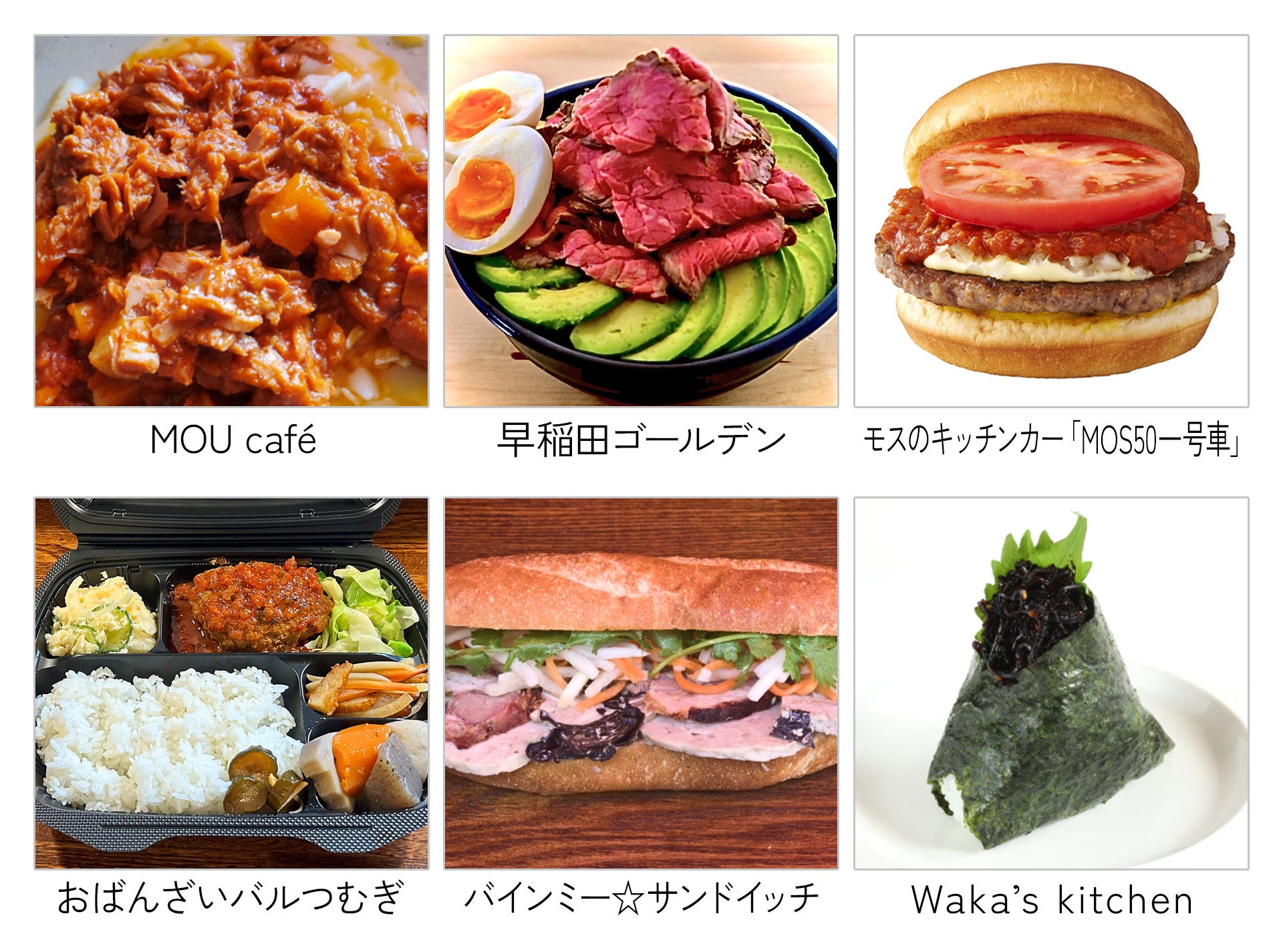 Example of sales menu