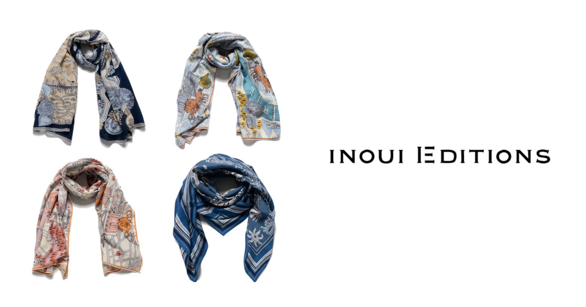 物語が広がるユニークなドローイング―INOUI EDITIONSの春夏ストール