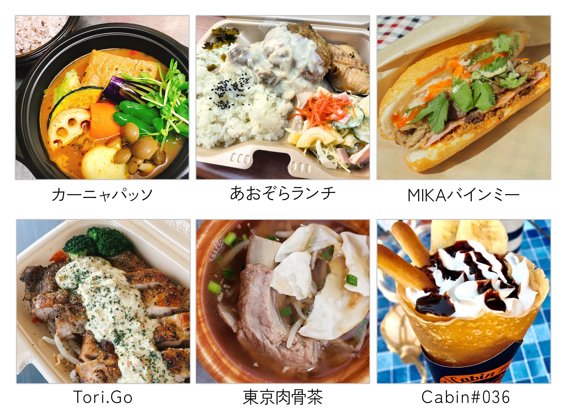 Example of sales menu