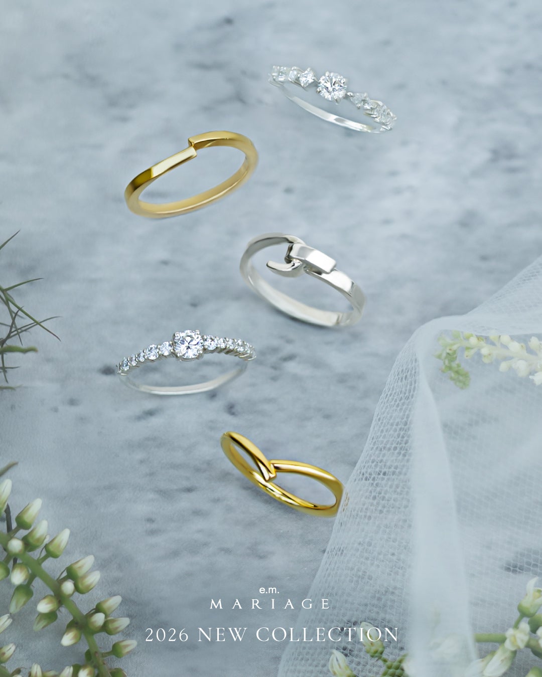 *Ring materials can be selected from Platinum 950, K18 (yellow gold, rose gold, white gold). *As this is a made-to-order item, please allow approximately 1.5 months from order to delivery.