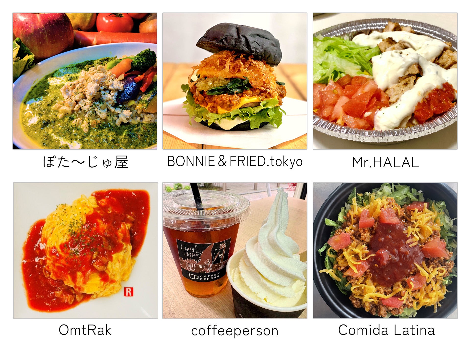 Example of sales menu