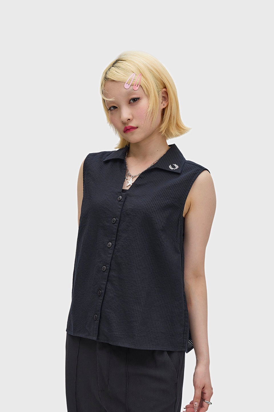 Sheer Stripe Sleeveless Shirt｜ショップニュース｜Marunouchi.com