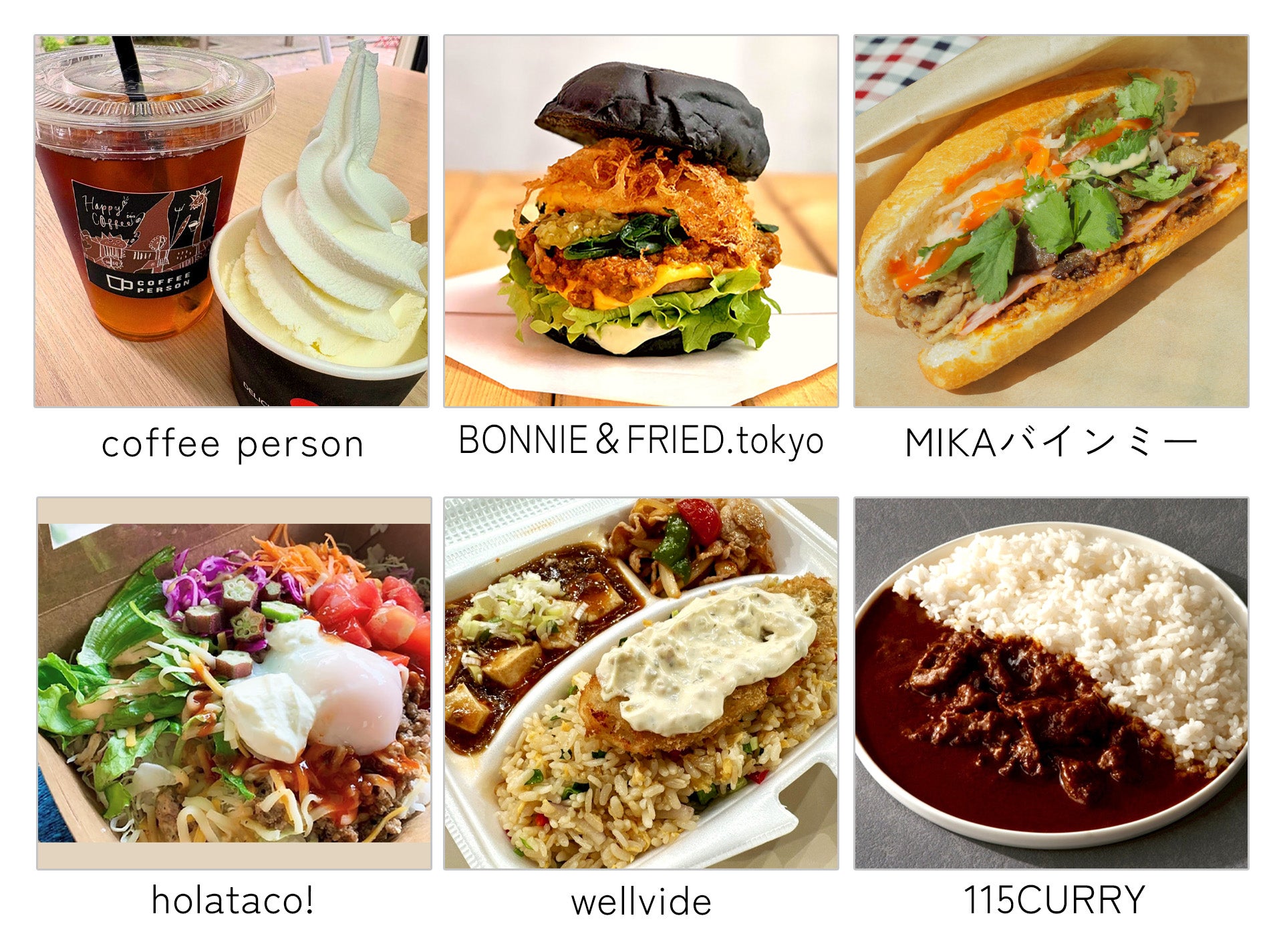 Example of sales menu