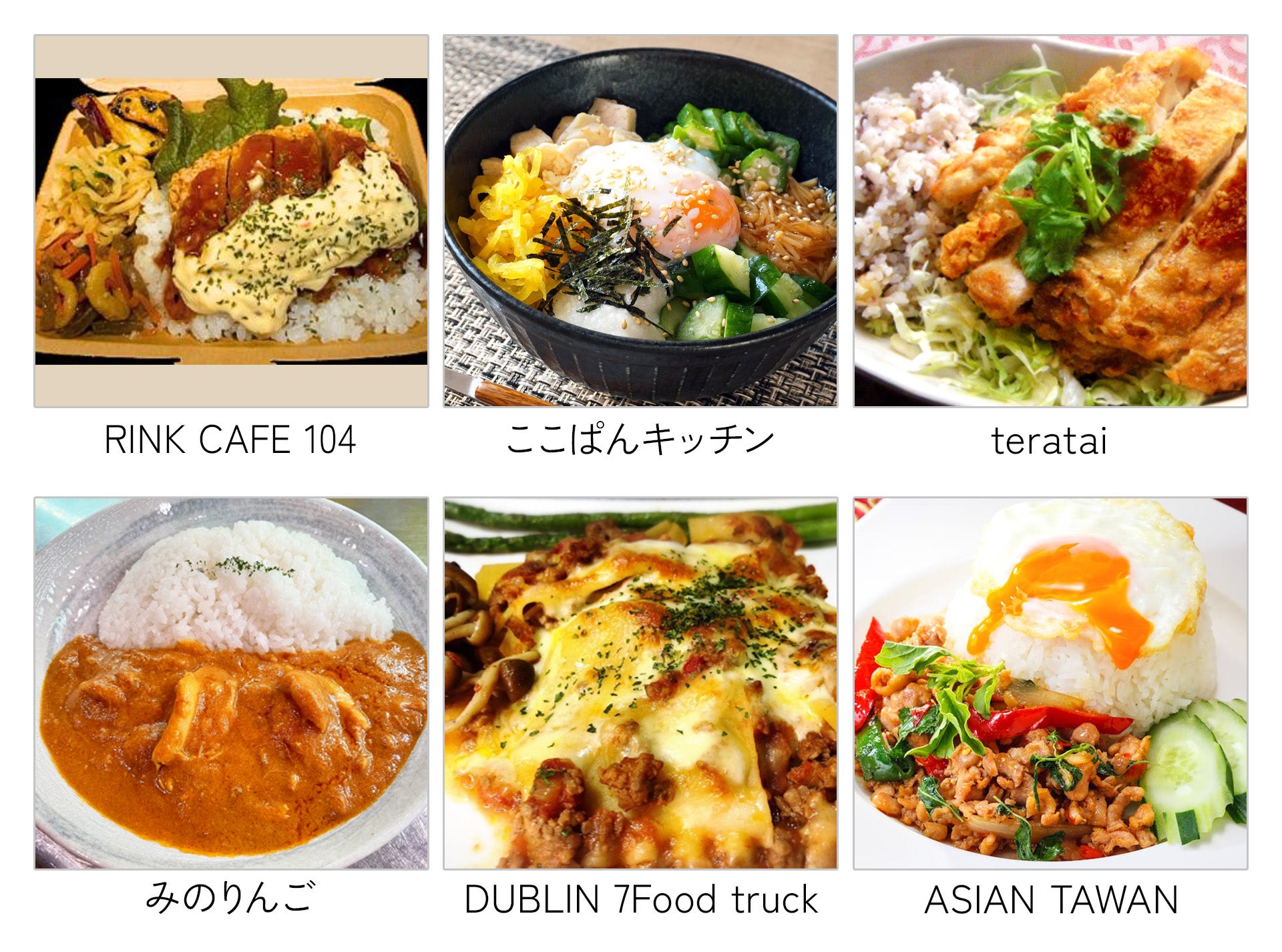 Example of sales menu